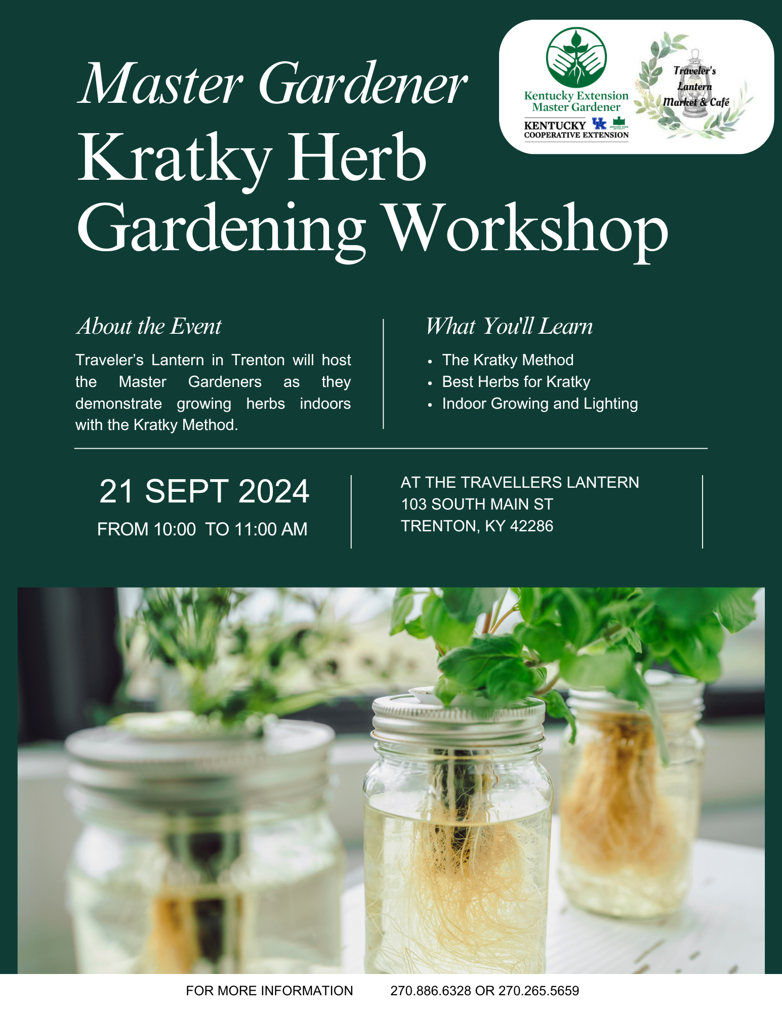 Kratky Herb Gardening Workshop